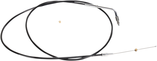 LA CHOPPERS Black Vinyl Braided Handlebar Throttle Cable - 12"-14" - Touring LA-8005TH13B