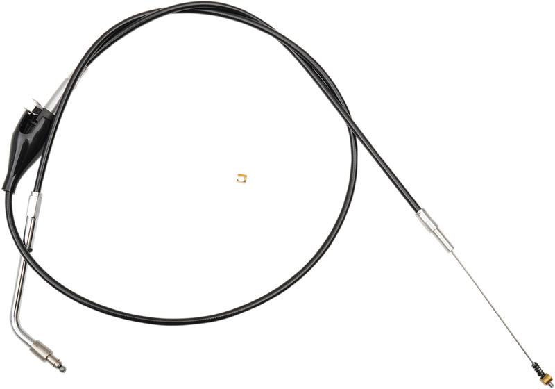 LA CHOPPERS Black Vinyl Braided Handlebar Idle Cable - 12"-14" - Touring LA-8005ID13B