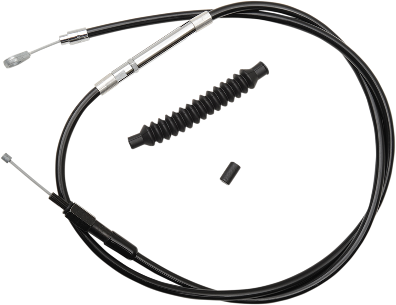 LA CHOPPERS Black Vinyl Clutch Cable - 15"-17" Ape Hanger Handlebars - FXDB/C LA-8210C16B