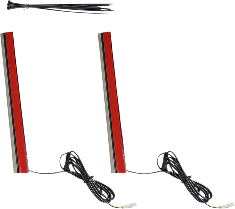 CUSTOM DYNAMICS Plug & Play Red Plasma Rods™ - 10" - Smoke Lens