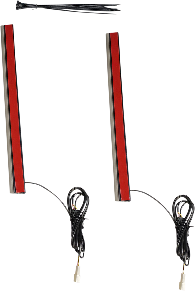 CUSTOM DYNAMICS Plug & Play Red Plasma Rods™ - 12" - Smoke Lens