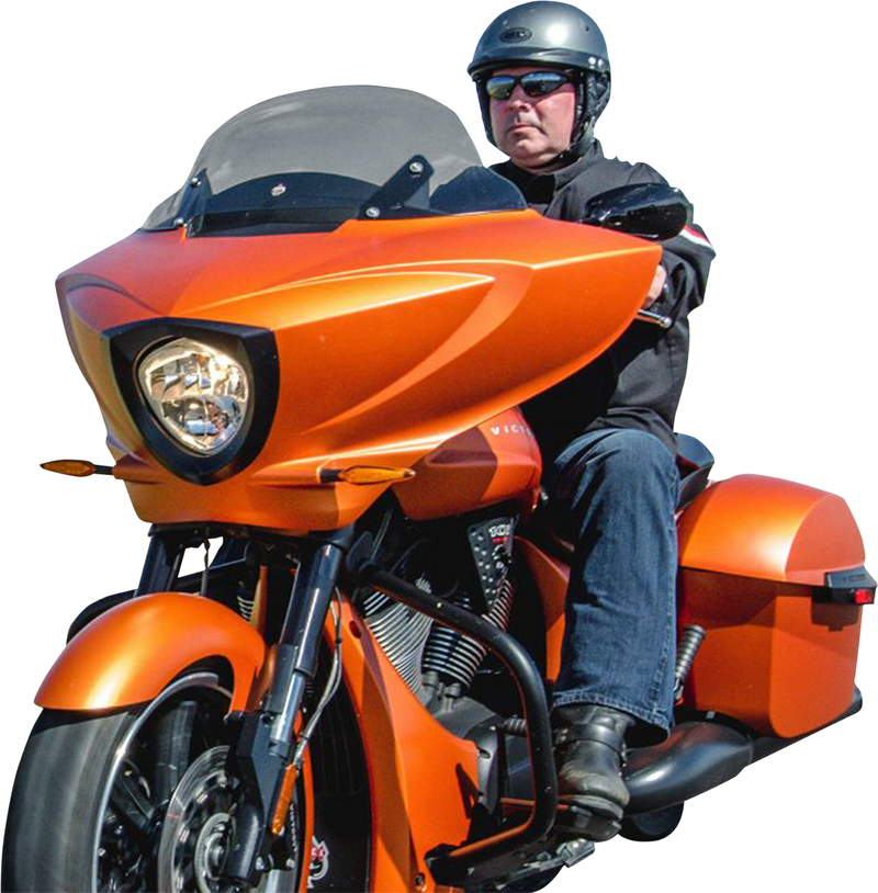KLOCK WERKS Flare Windshield - 11" - Tinted - Victory