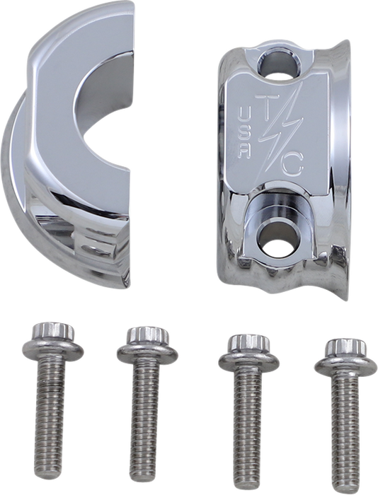 THRASHIN SUPPLY CO. Perch Clamps - Clutch/Brake - Chrome