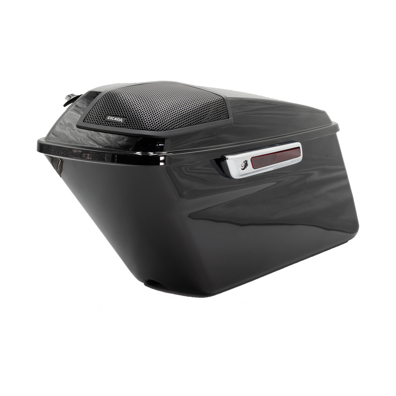 CICADA AUDIO - 14HDBAG10LID69-P - COMPLETE 6X9, 10" SADDLEBAG
