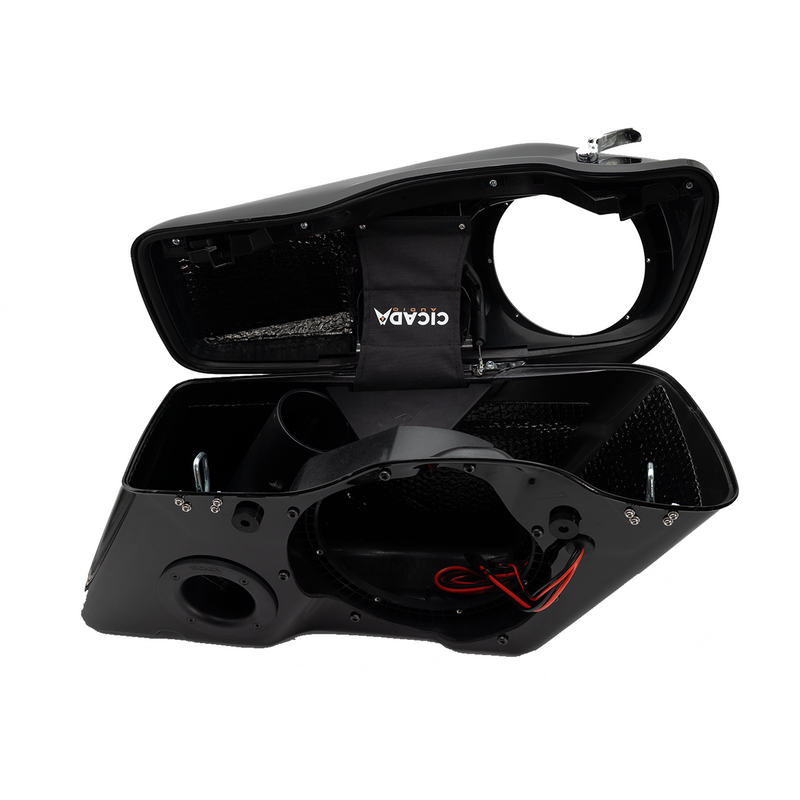 CICADA AUDIO - 14HDBAG10LID8-P - COMPLETE 8", 10" SADDLEBAG
