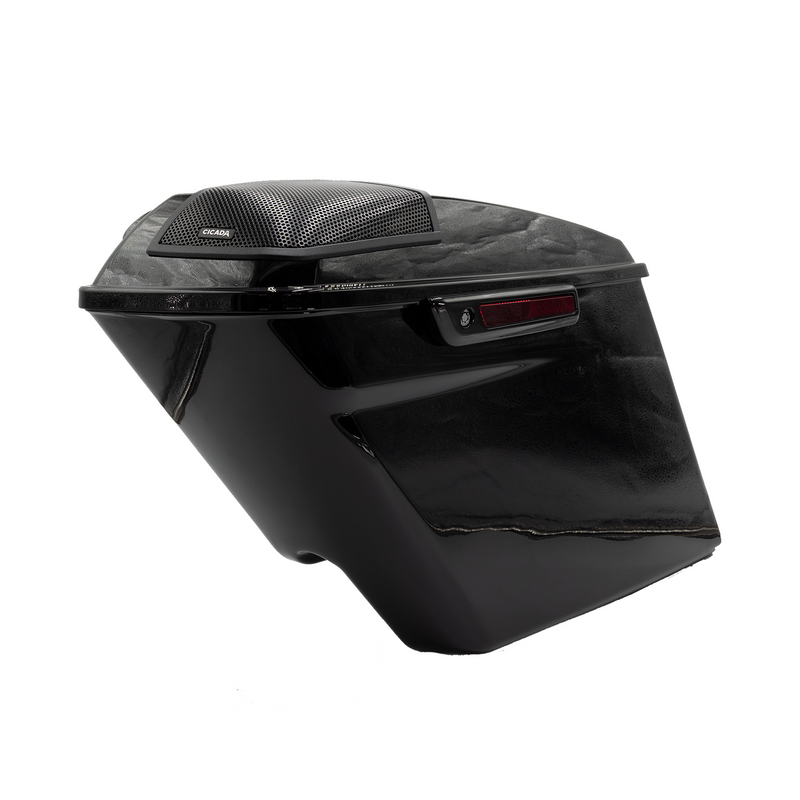 CICADA AUDIO - 14HDXBAG10LID69 - COMPLETE 6X9 LID, 10"  EXTENDED SADDLEBAG PAIR