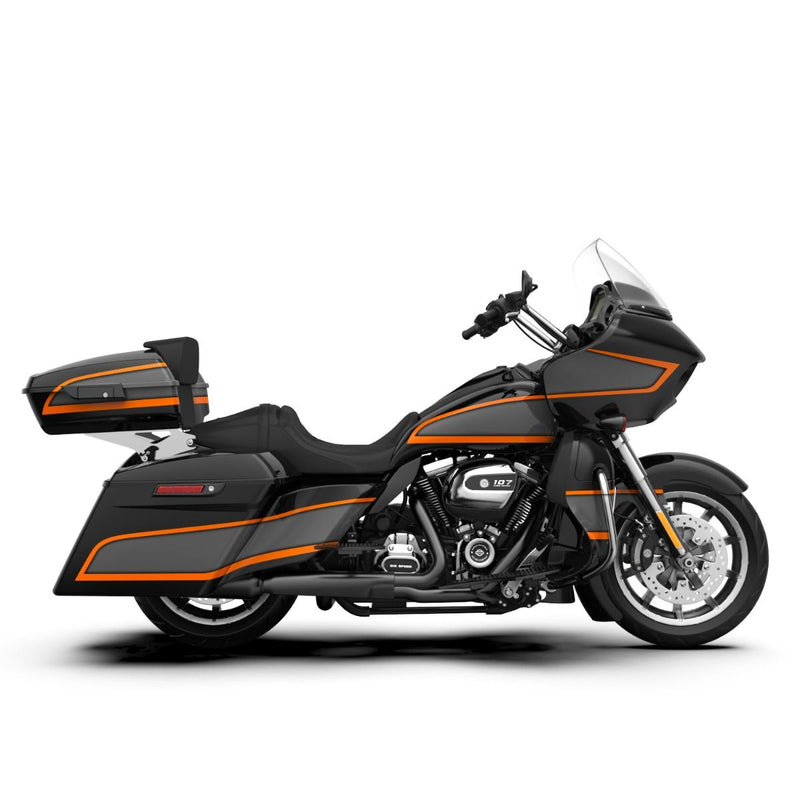 Advanblack APEX 4.5" Stretched Extended Saddlebags for 2014+ Harley Davidson Touring