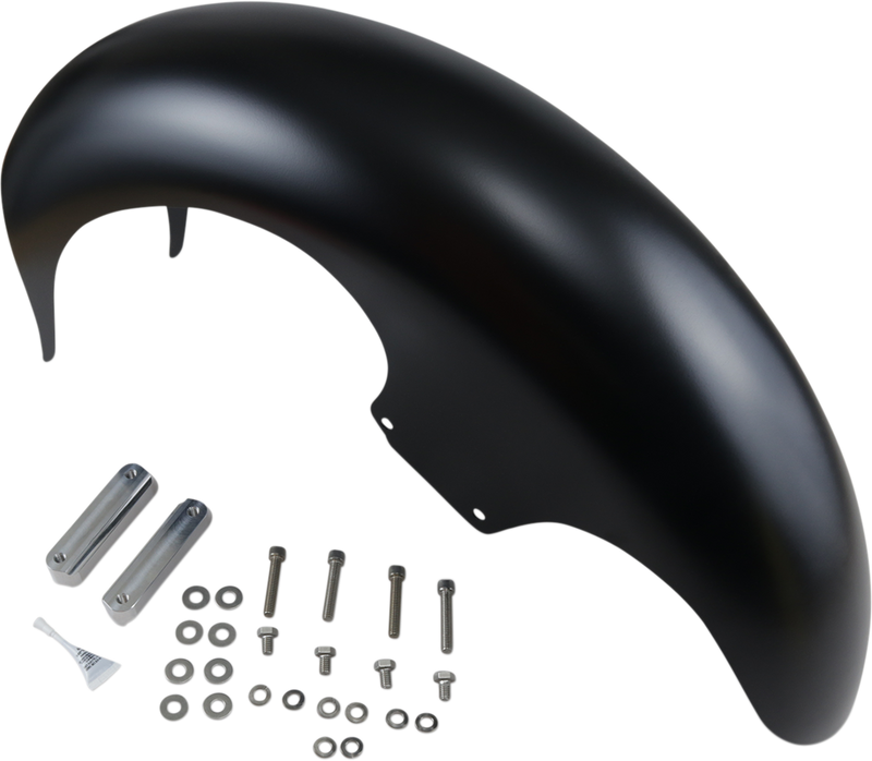 PAUL YAFFE BAGGER NATION Talon Front Fender - 21" Wheel - With Satin Adapters - Touring Models PYO:TALON21-14L-S