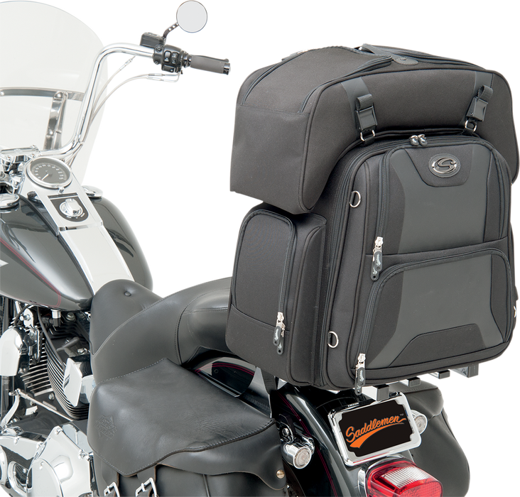 SADDLEMEN FTB3600 Sport Sissy Bar & Combo Bag