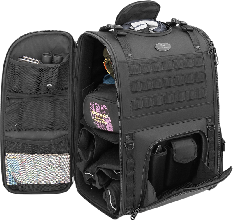 SADDLEMEN S3500 Tactical Sissy Bar Bag