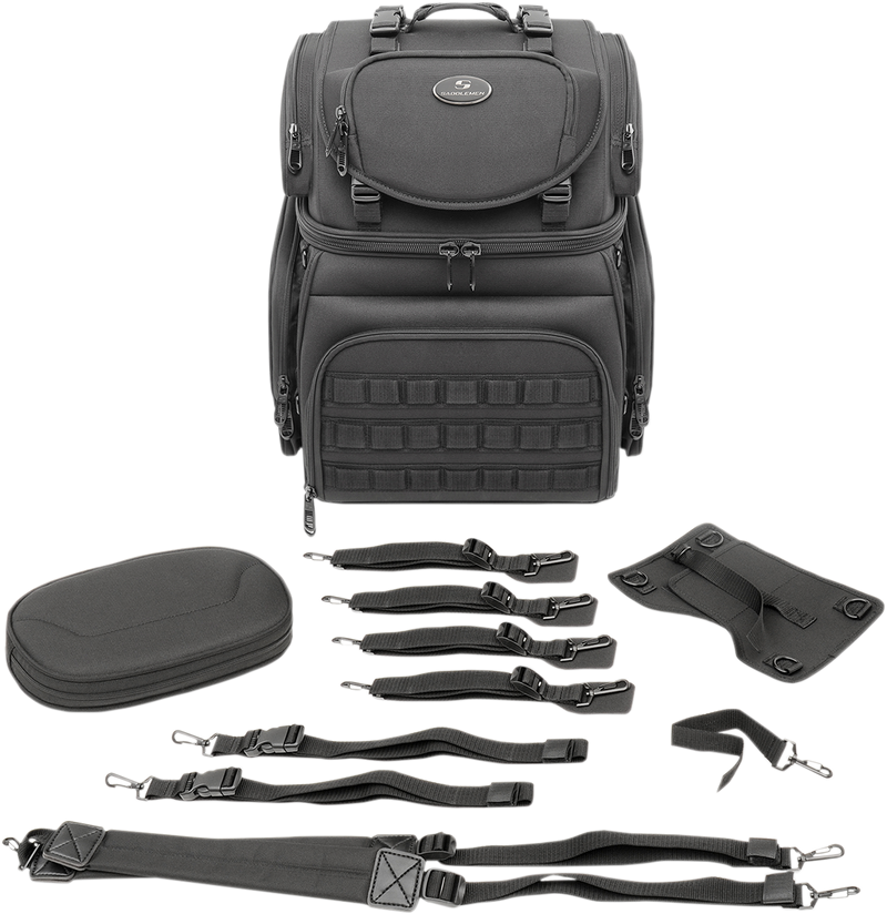 SADDLEMEN BR3400 Tactical Back Seat / Sissy Bar Bag