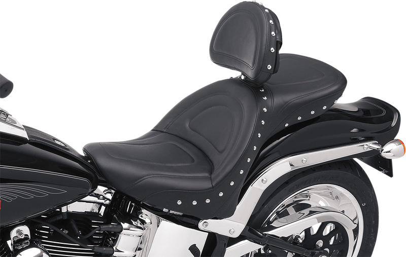 SADDLEMEN Explorer Special Seat - Includes Backrest - Softail '00-'06
