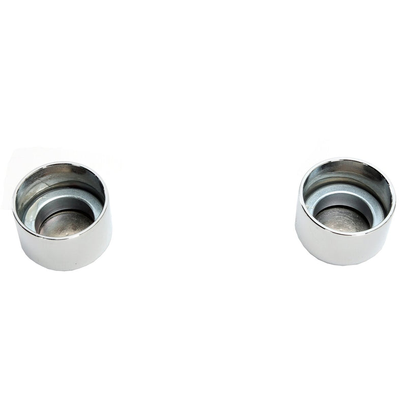 DRAG SPECIALTIES Magnetic Docking Points Covers - Short - Chrome