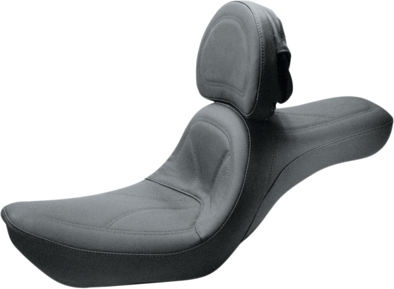 SADDLEMEN King 2-Up Seat - with Backrest - Dyna '96-'03