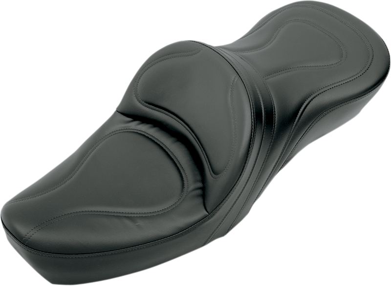 SADDLEMEN Seat - Explorer™ - Without Backrest - Stitched - Black - Sportster '79-'03