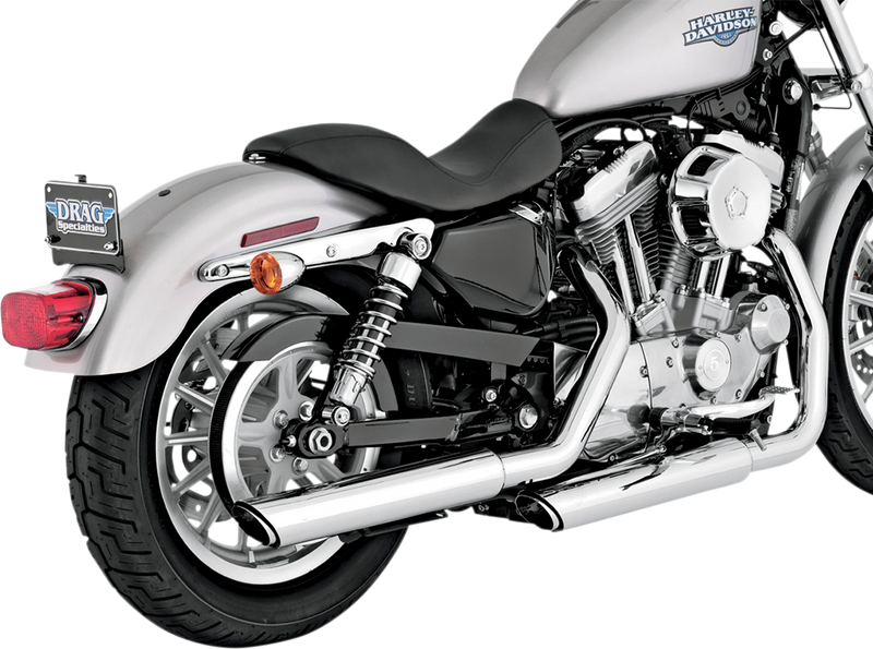 VANCE & HINES Twin Slash Mufflers - Chrome
