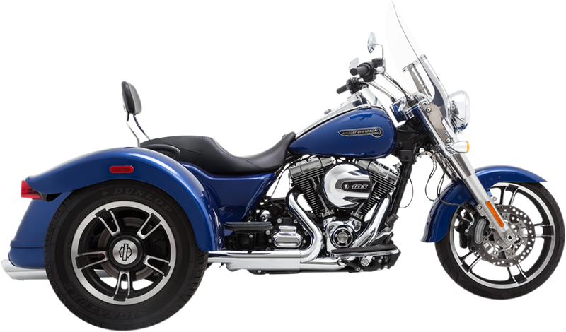 VANCE & HINES Twin Slash Slip-On Mufflers - Chrome - Freewheeler '15-'16