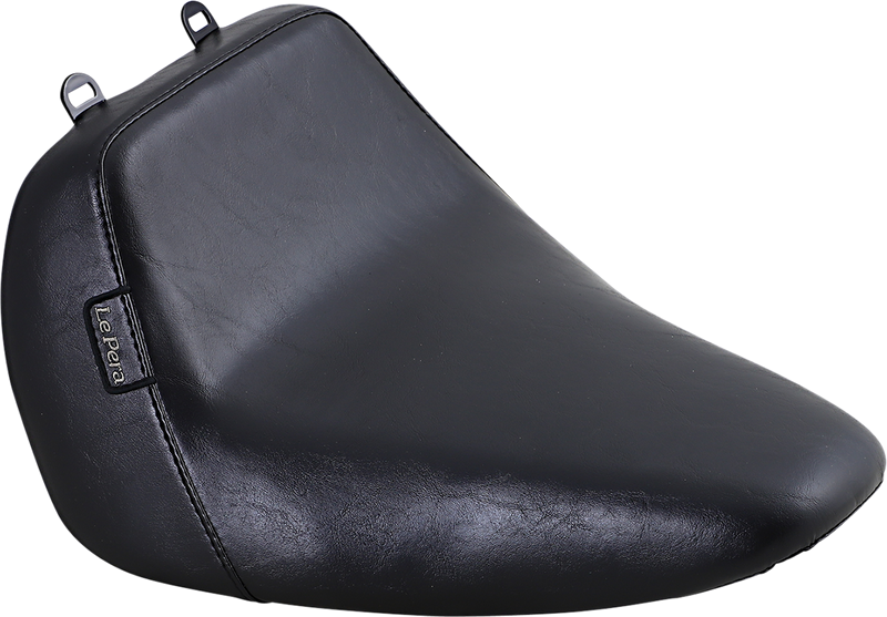 LE PERA Bare Bones Solo Seat - Smooth - Black - Softail '18-'23