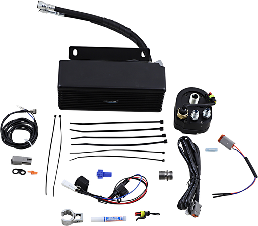 ULTRACOOL Below Regulator Mount Oil Cooler - Flat Black - Touring/Trike RF-2FSS