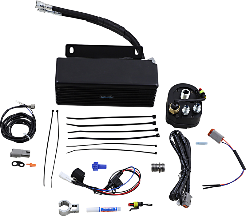 ULTRACOOL 3.0 Below Regulator Mount Oil Cooler for S&S T-Series Engines - Touring/Trike '09-'16 - Flat Black