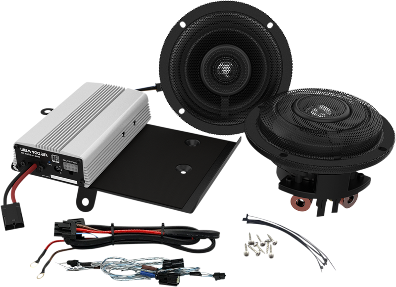 WILD BOAR AUDIO 400 W Amp/Speaker Kit - FLH WBASG KIT.2R