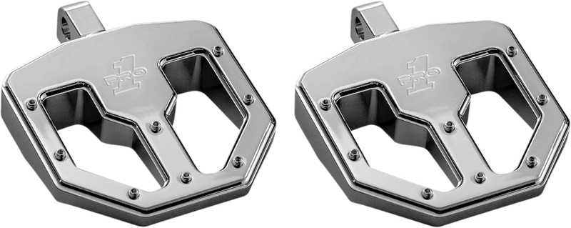 PRO-ONE PERF.MFG. BMX V1 Foot Pegs - Male - Chrome 500761