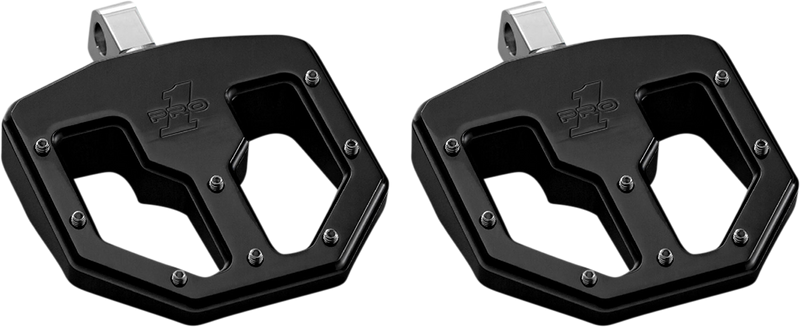 PRO-ONE PERF.MFG. BMX V1 Foot Pegs - Male - Black 500761B