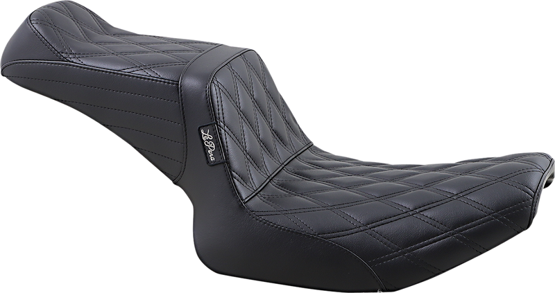 LE PERA Tailwhip Seat - Double Diamond - Black - FXR '82-'94