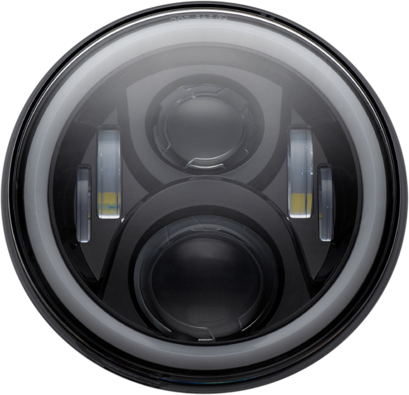 CUSTOM DYNAMICS LED 7" Halo Headlamp w/ Mounting Ring