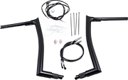 FAT BAGGERS INC. 1-1/2" EZ Install Pointed Top Handlebar Kit - 16" - Black 809616-B