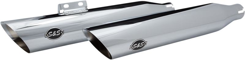 S&S CYCLE Slash Cut Mufflers - 50 State - Chrome
