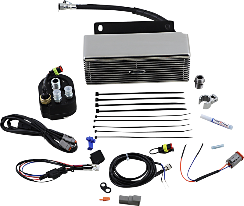 ULTRACOOL 3.0 Below Regulator Mount Oil Cooler for S&S T-Series Engines - Touring/Trike '09-'16 - Stainless Steel