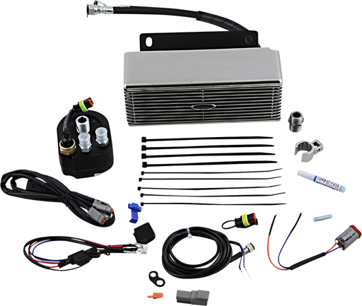 ULTRACOOL Below Regulator Mount Oil Cooler - Stainless Steel - Touring/Trike RF-2CSS