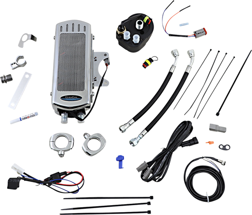 ULTRACOOL Oil Cooler Kit - Chrome - Touring/Trike SMT-2CSS