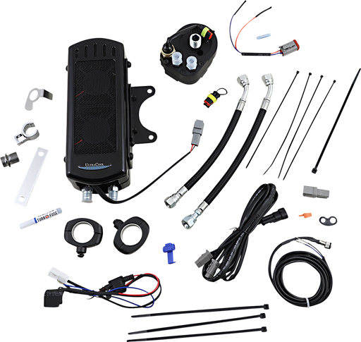 ULTRACOOL Oil Cooler Kit - Gloss Black - Touring/Trike SMT-2GSS