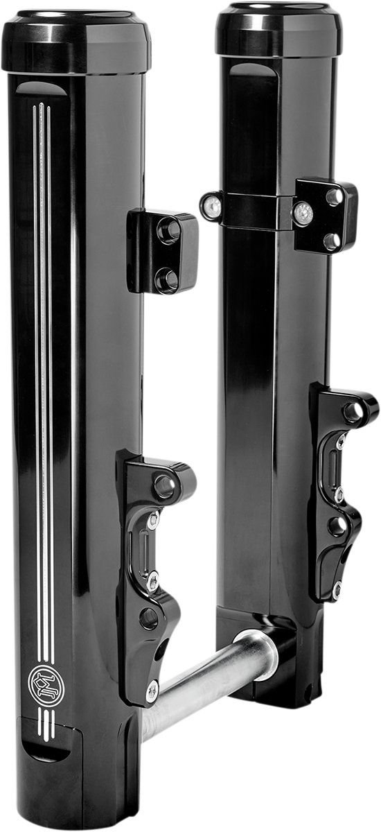 PERFORMANCE MACHINE (PM) Fork Dust Caps - 49 mm - Black Anodized