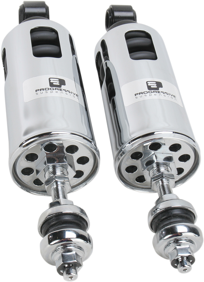 PROGRESSIVE SUSPENSION 422 Series Adjustable Shocks - Chrome - Heavy-Duty 422 - '00-'17 SOFTAIL