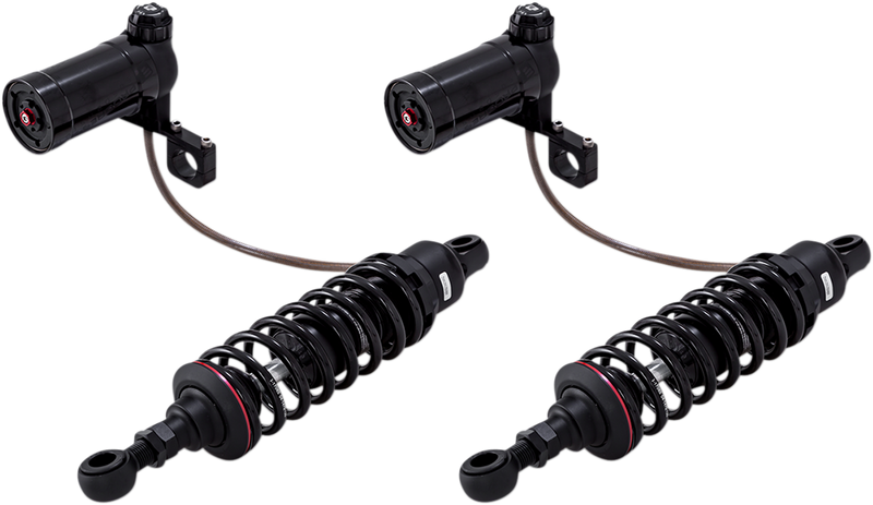 PROGRESSIVE SUSPENSION 990 Series Shocks with Remote Reservoir - Black - Heavy-Duty - 13" 990 - '93-'24 TOURING