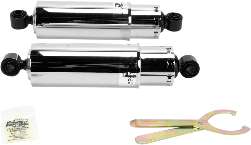 PROGRESSIVE SUSPENSION 412 Series Shock - 11" - Standard - Chrome - 412 - '91-'17 DYNA