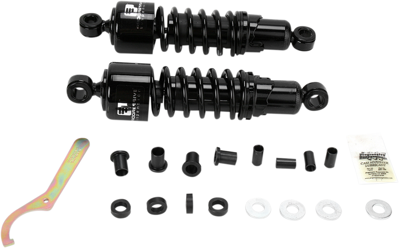 PROGRESSIVE SUSPENSION 412 Series Shock - 11" - Standard - Black - H-D 412 - '77-'03 SPORTSTER & DYNA