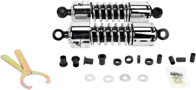 PROGRESSIVE SUSPENSION 412 Series Shock - 11" - Standard - Chrome - H-D 412 - '77-'03 SPORTSTER & DYNA