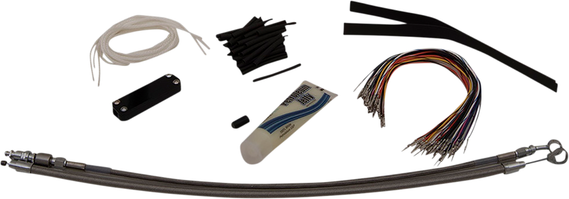 FAT BAGGERS INC. Installation Kit - Cable Clutch - 14" - Braided 109114