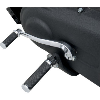 DRAG SPECIALTIES Hotop Designs Male Mount Footpegs - Knurled - Chrome / Black