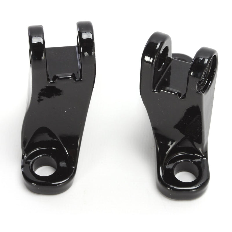 DRAG SPECIALTIES Short Passenger Footpeg Mount Kit - Gloss Black - Touring '93-'22