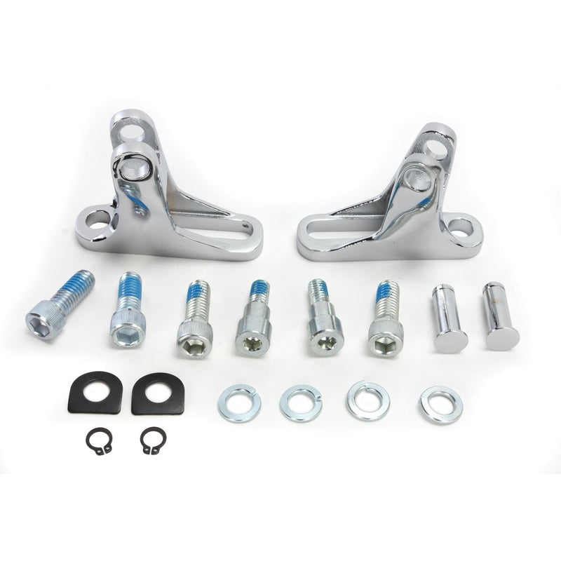 DRAG SPECIALTIES Short Passenger Footpeg Mount Kit - Chrome - Touring '93-'22