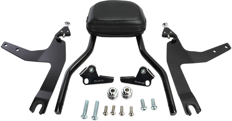 COBRA Backrest Kit - 14" - Black - Softail