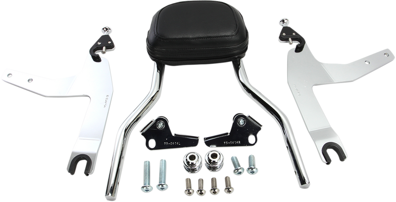 COBRA Backrest Kit - 14" - Chrome - Softail