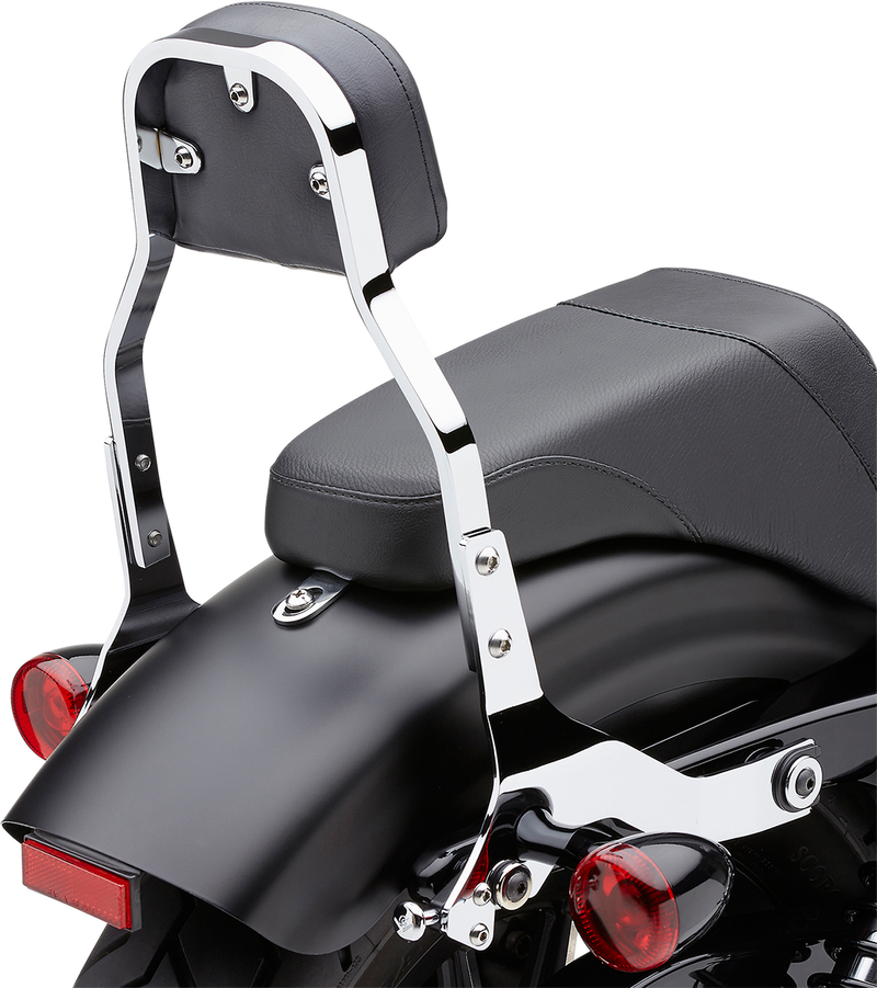 COBRA Backrest Kit - 11" - Chrome - Softail