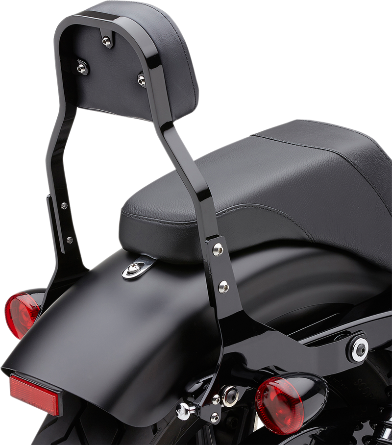 COBRA Backrest Kit - 11" - Black - Softail