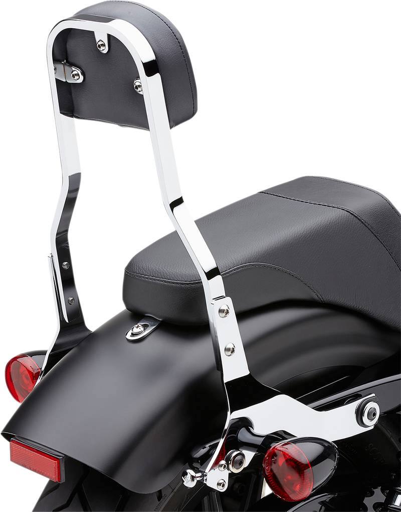 COBRA Backrest Kit - 14" - Chrome - Softail